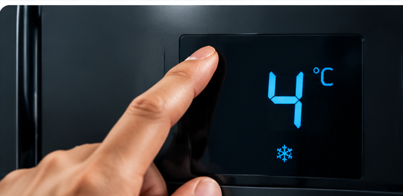 Fridge temperature display