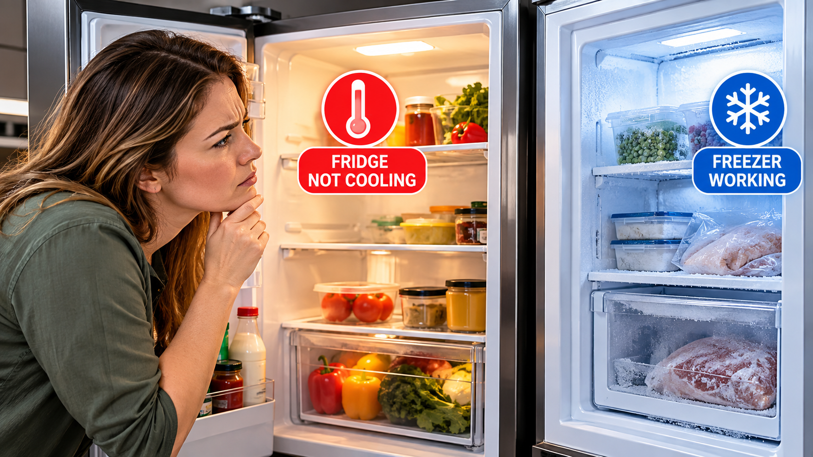 Fridge not cooling while freezer is still working